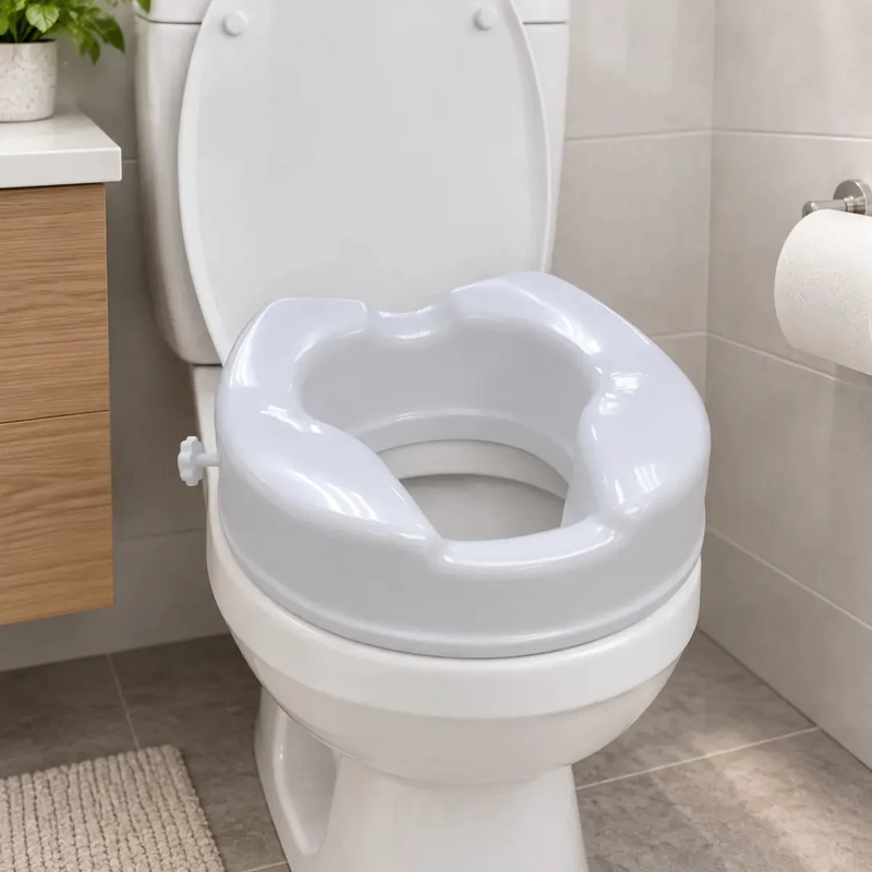 ALZA BAÑO BLANCO 15 CM SIN MANILLAS FIJACION CON 2 ABRAZADERAS MODELO 710C - 3