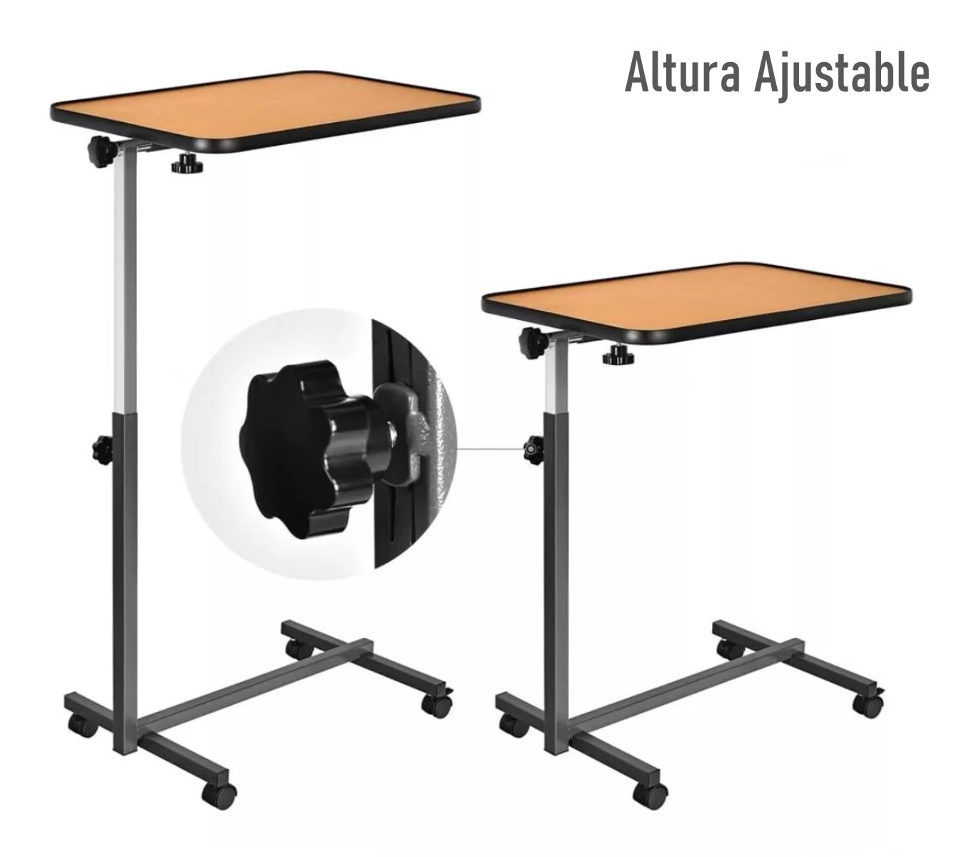 MESA RECLINABLE LATERAL 1101A HOSPITALARIO CAMA ALTURA AJUSTABLE - 3