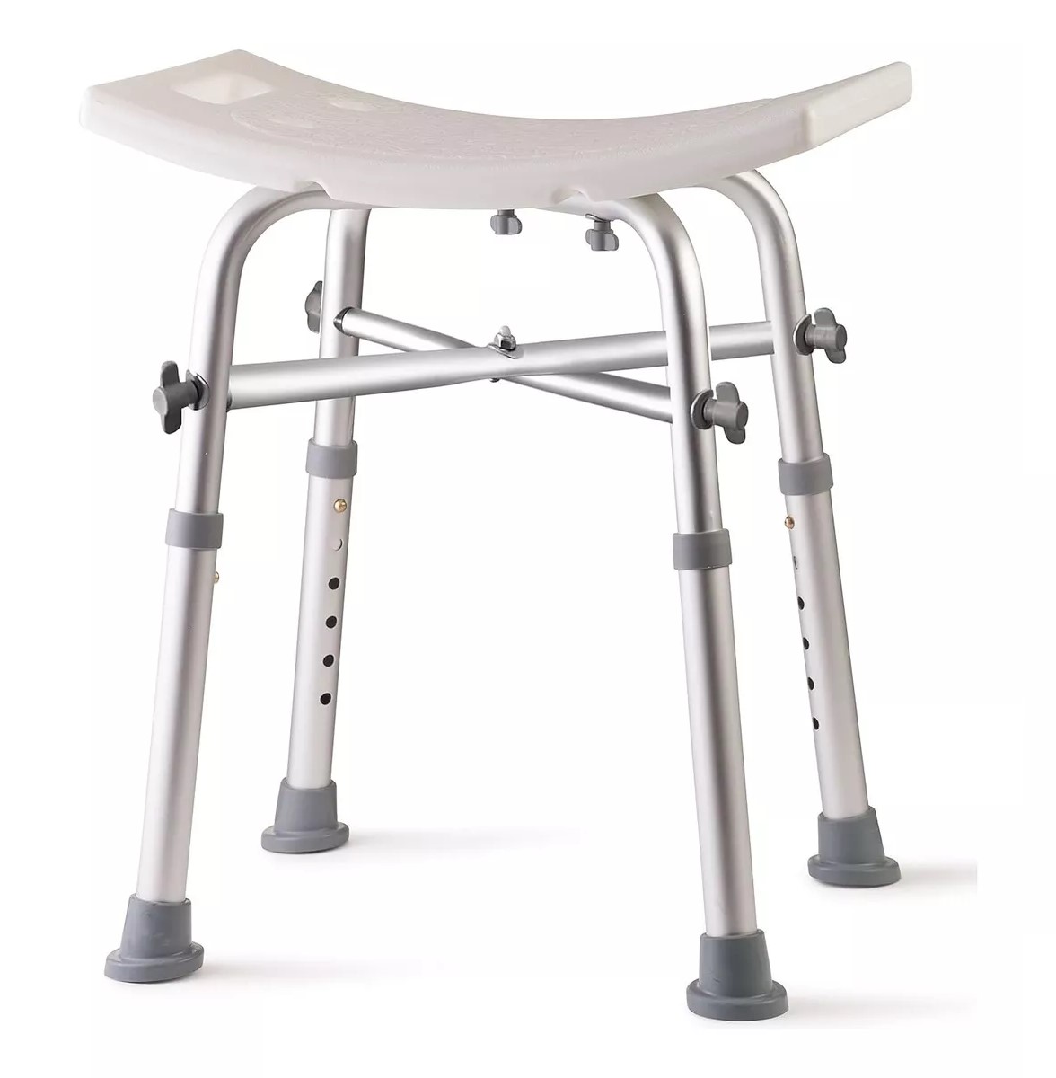 PISO SILLA DE DUCHA 201DA ALTURA AJUSTABLE BARIATRICO ALUMINIO - 1