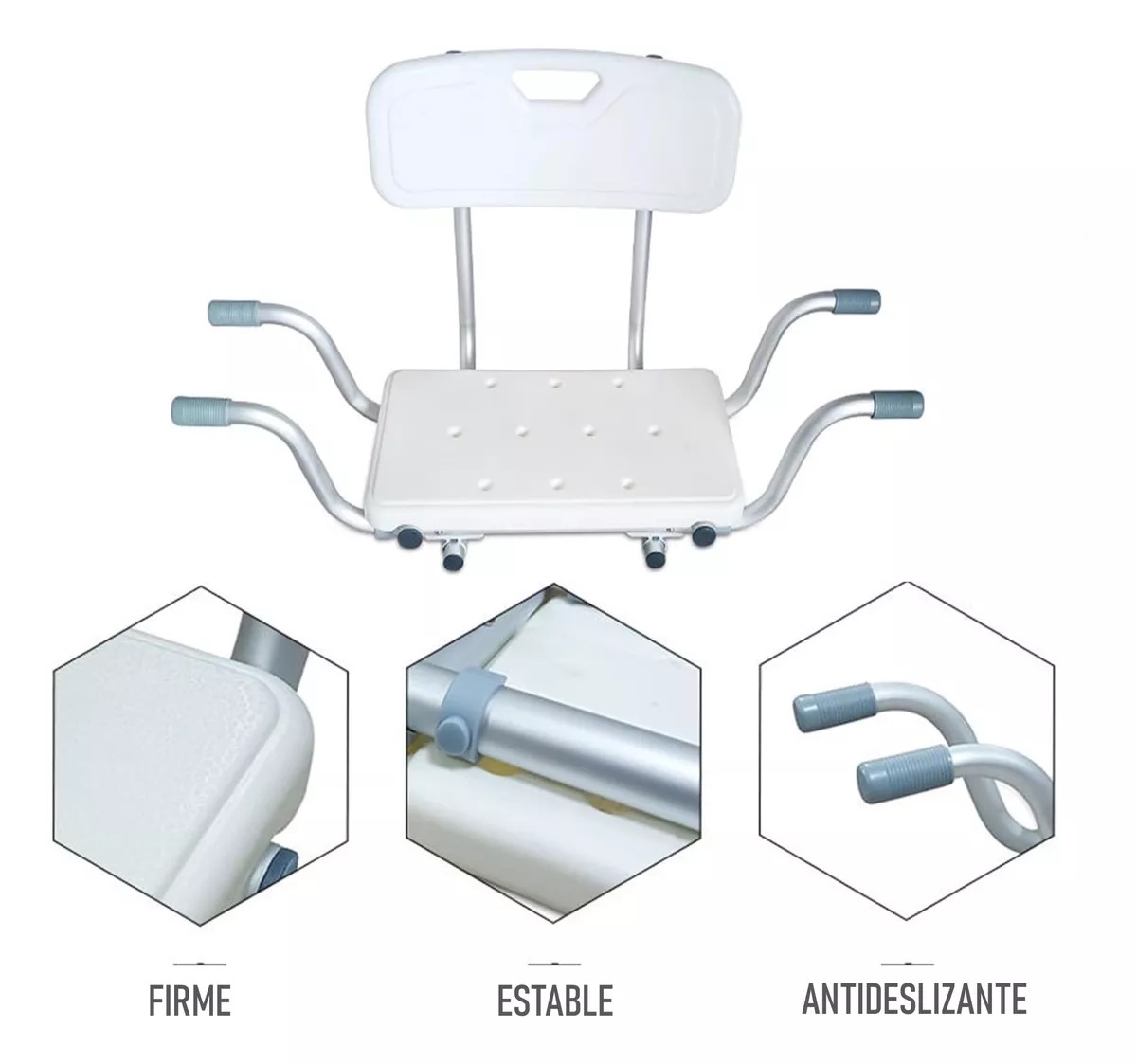 SILLA ASIENTO INTERIOR PARA TINA 605F CON RESPALDO ADULTO MAYOR - 3