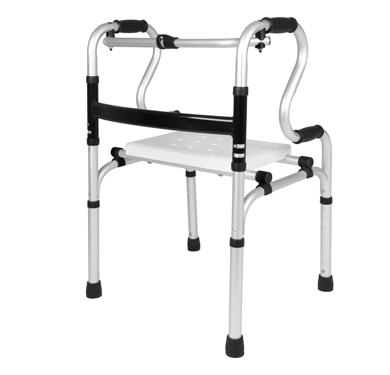 SILLA DE DUCHA 804E ANDADOR BURRITO PLEGABLE 2 EN 1 PORTATIL - 1