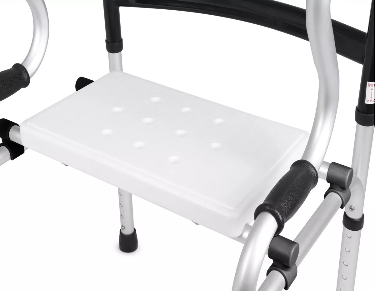 SILLA DE DUCHA 804E ANDADOR BURRITO PLEGABLE 2 EN 1 PORTATIL - 3