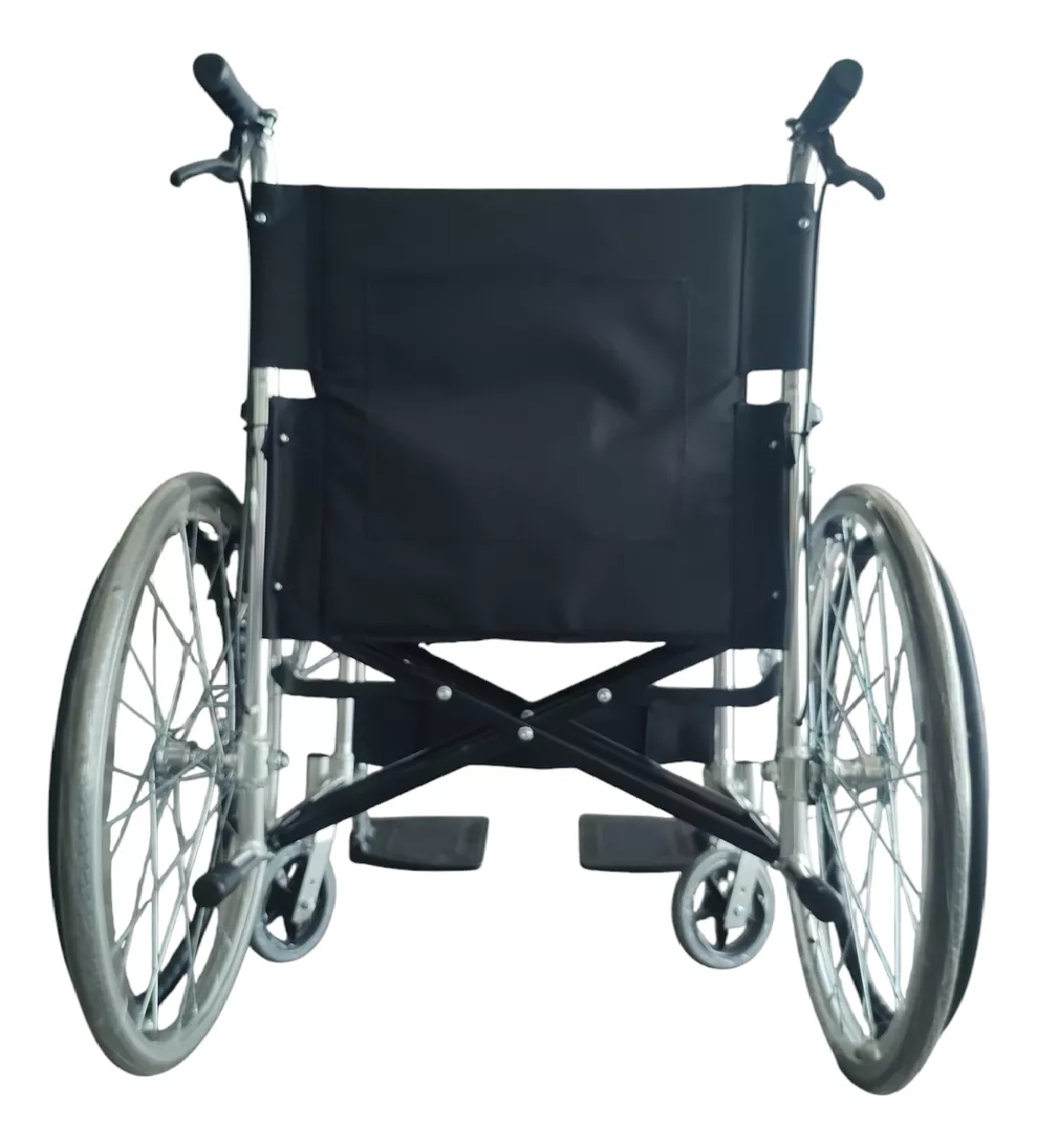 SILLA DE RUEDAS ALUMINIO LIVIANA PLEGABLE DOBLE FRENO ONEDER - 5
