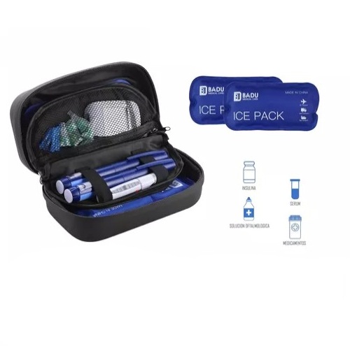 Bolso Estuche De Viaje Cooler Porta Insulina Diabéticos Oneder Negro - 2