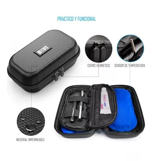 Bolso Estuche De Viaje Cooler Porta Insulina Diabéticos Oneder Gris - 4