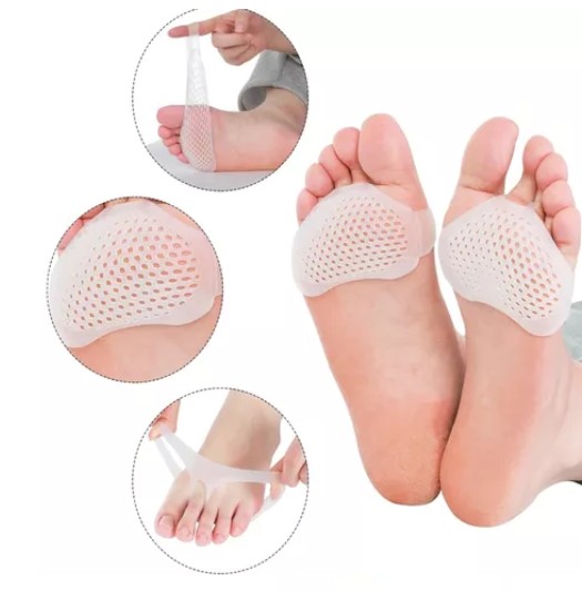 PLANTILLA ALMOHADILLA METATARSO GEL SILICONA PAR 2 UNIDADES BLANCO - 2