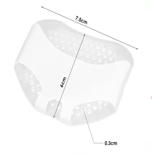 PLANTILLA ALMOHADILLA METATARSO GEL SILICONA PAR 2 UNIDADES BLANCO - 3