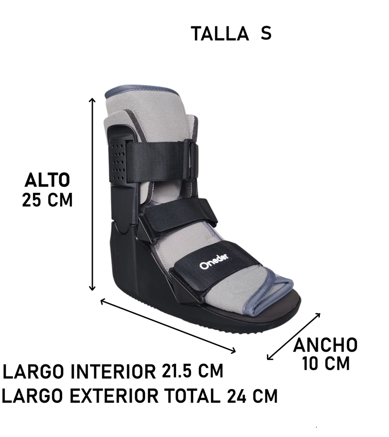 BOTA INMOVILIZADORA CORTA ORTOPEDICA PREMIUM LIVIANA TALLA S - 8