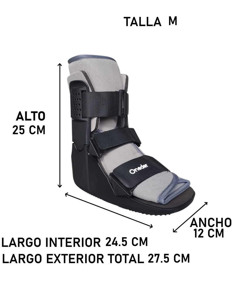BOTA INMOVILIZADORA ORTOPEDICA CORTA PREMIUM LIVIANA TALLA M - 8