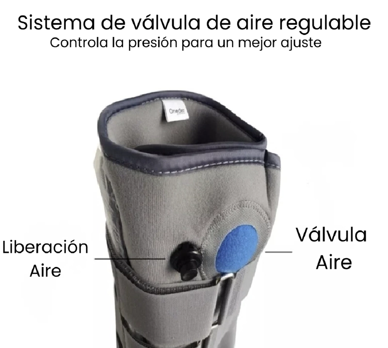 BOTA INMOVILIZADORA ORTOPEDICA LARGA VALVULA DE AIRE TALLA L - 3