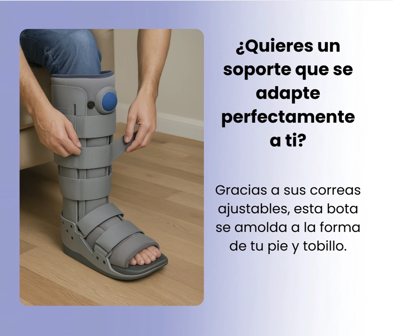 BOTA INMOVILIZADORA ORTOPEDICA LARGA VALVULA DE AIRE TALLA XL - 2