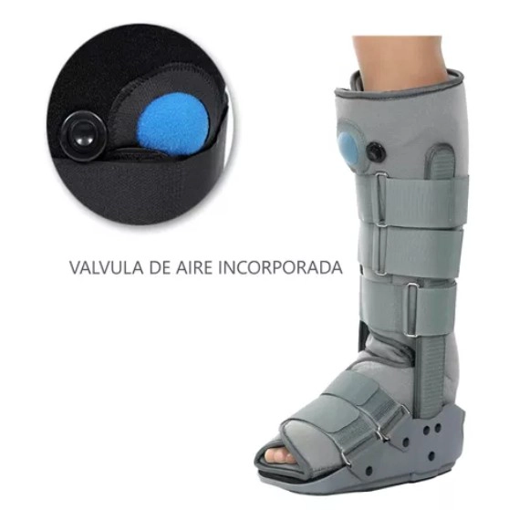BOTA INMOVILIZADORA ORTOPEDICA LARGA VALVULA DE AIRE TALLA XL - 10