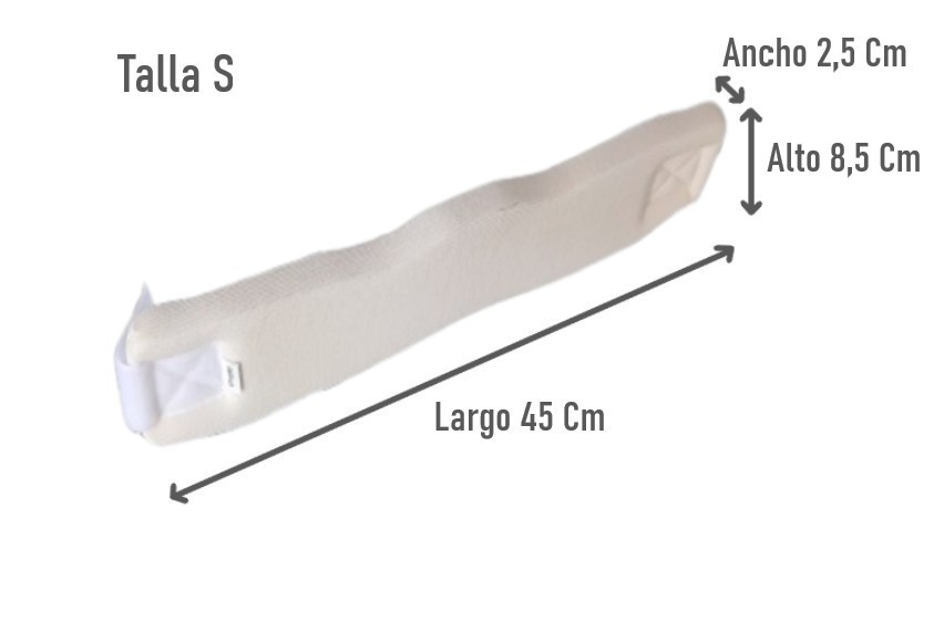 COLLAR CERVICAL CUELLO BLANDO ORTOPEDICO BLANCO TALLA S - 2