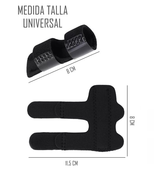 FERULA INMOVILIZADOR PARA DEDO CON VELCRO AJUSTABLE - 2