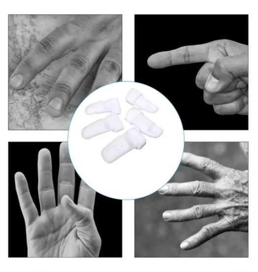 FERULA INMOVILIZADOR AJUSTABLE PARA DEDO ARTRITIS PACK 5 UND BLANCO - 5