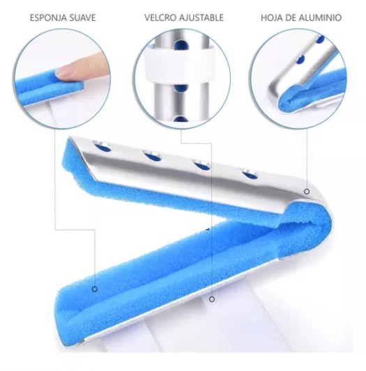 FERULA INMOVILIZADOR DE DEDO TIPO C CON VELCRO TALLA S - 5