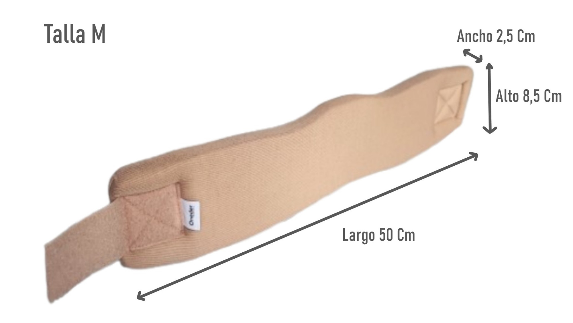 COLLAR CERVICAL CUELLO BLANDO ORTOPEDICO TALLA M BEIGE - 2