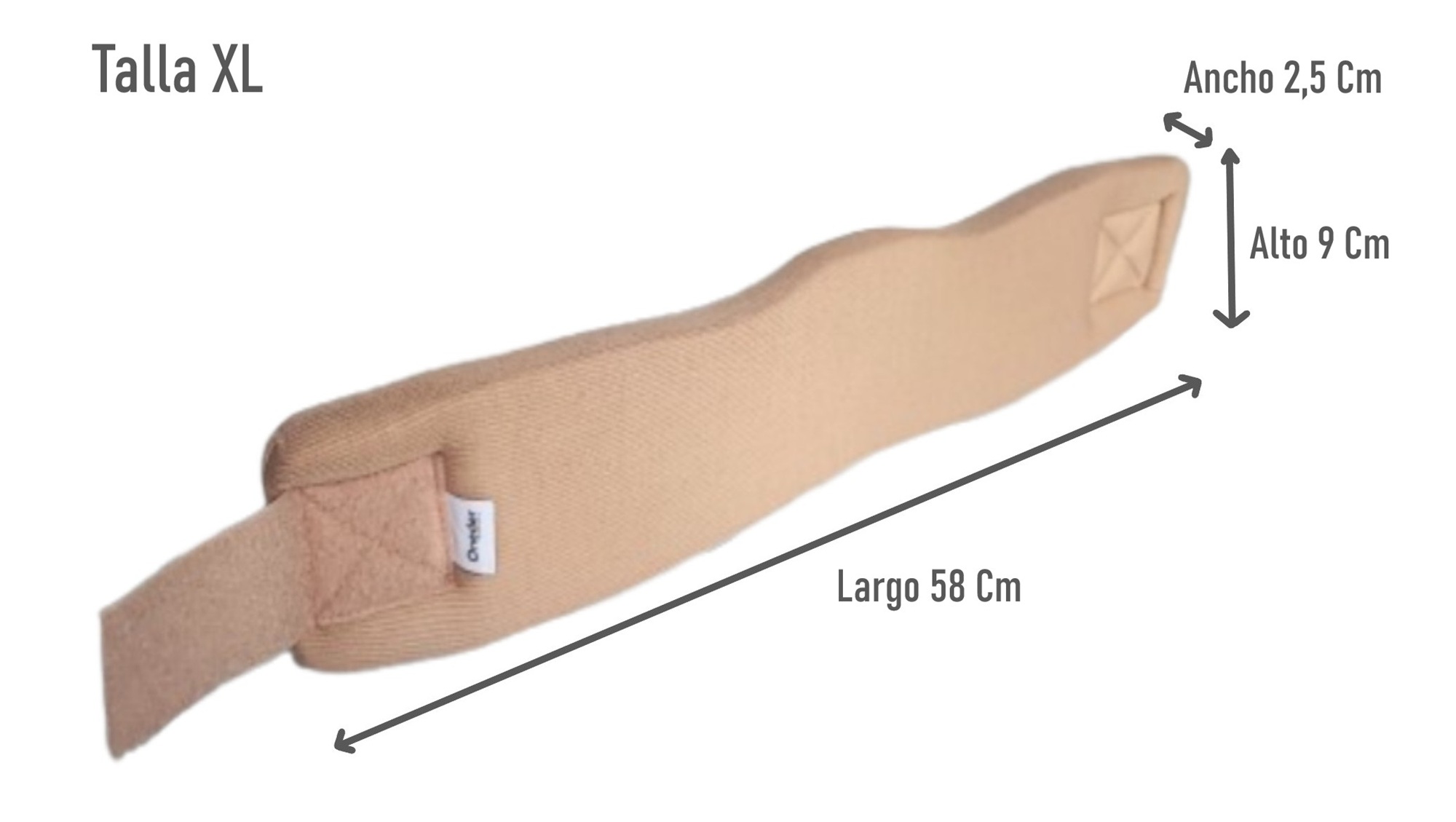 COLLAR CERVICAL CUELLO BLANDO ORTOPEDICO TALLA XL BEIGE - 2