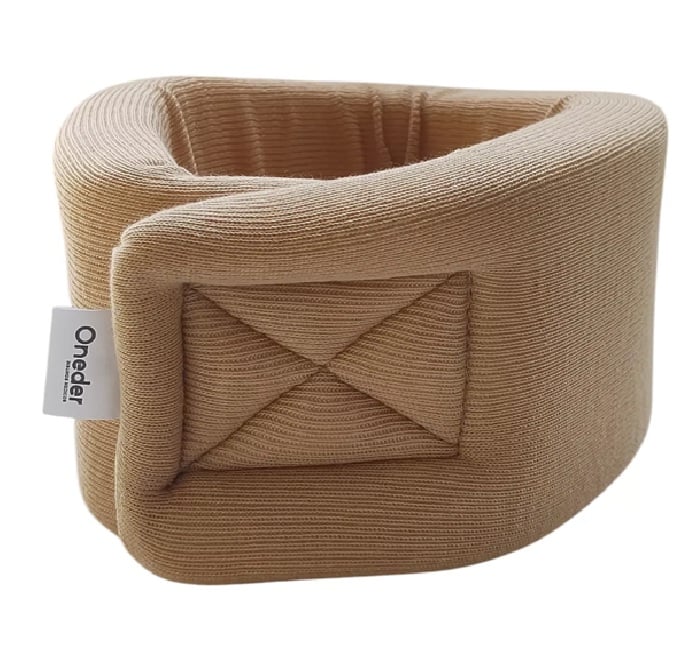 COLLAR CERVICAL CUELLO BLANDO ORTOPEDICO TALLA L BEIGE - 1