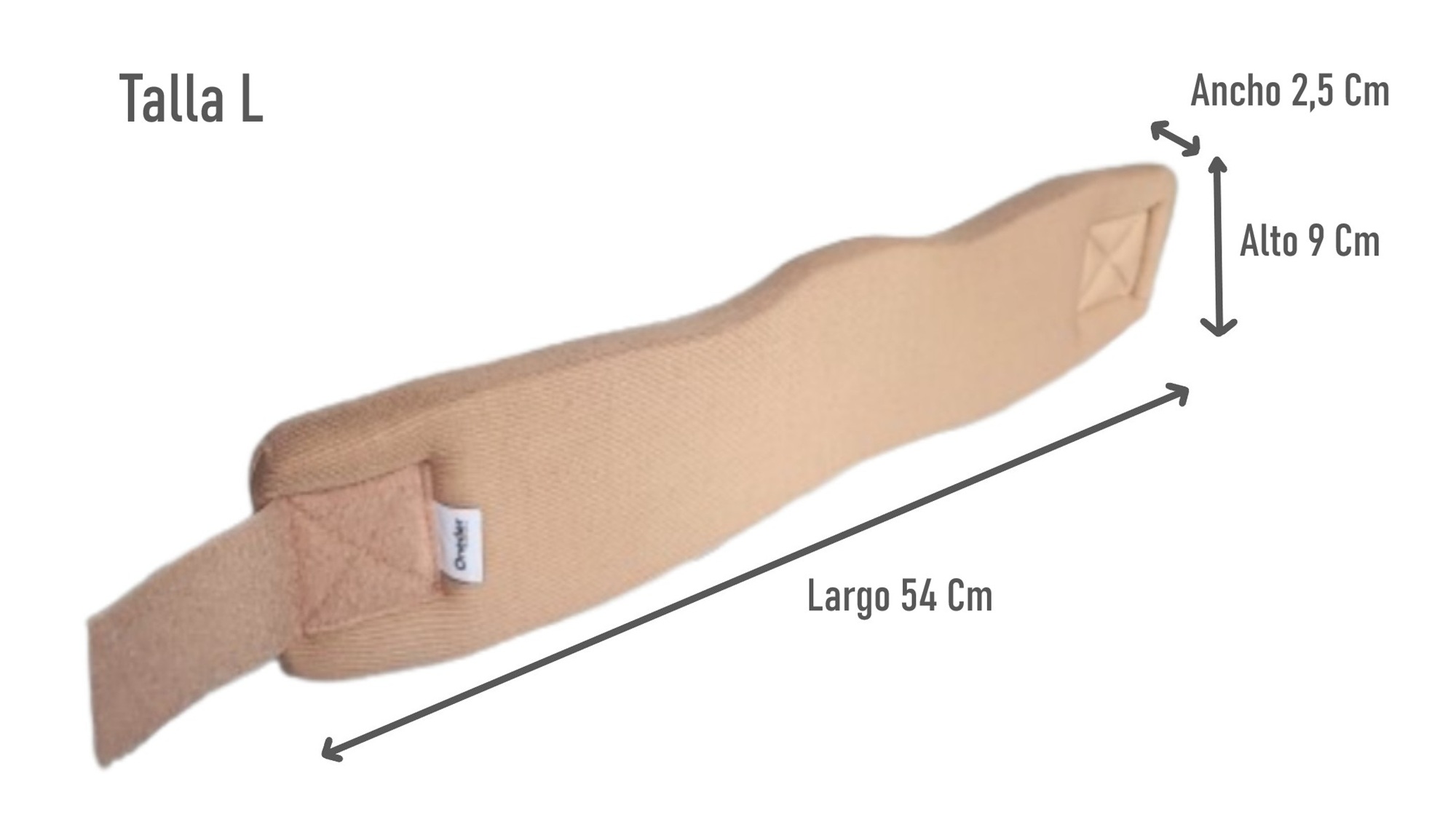 COLLAR CERVICAL CUELLO BLANDO ORTOPEDICO TALLA L BEIGE - 2