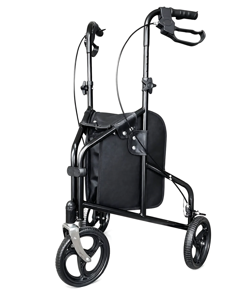 ANDADOR BURRITO ROLLATOR 3 RUEDAS CON BOLSO PLEGABLE ONEDER - 5