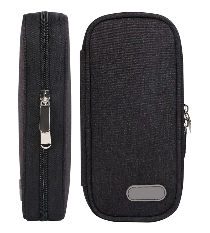 BOLSO ESTUCHE COOLER PORTA INSULINA PARA VIAJE REFRIGERANTE NEGRO - 1