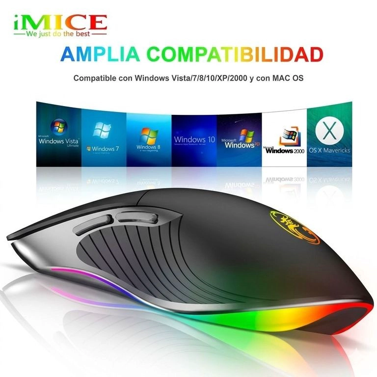MOUSE IMICE GAMER X6 3200 DPI RETROILUMINADO - 6