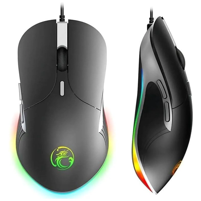 KIT GAMER IMICE MOUSE X6 3200 DPI + MOUSEPAD RGB 35X25 CM - 4
