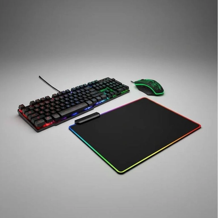 KIT GAMER IMICE KM-680 A TECLADO MOUSE +MOUSEPAD RGB S - 4