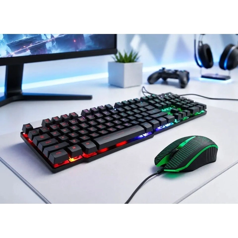 KIT GAMER IMICE KM-680 A TECLADO MOUSE +MOUSEPAD RGB S - 5