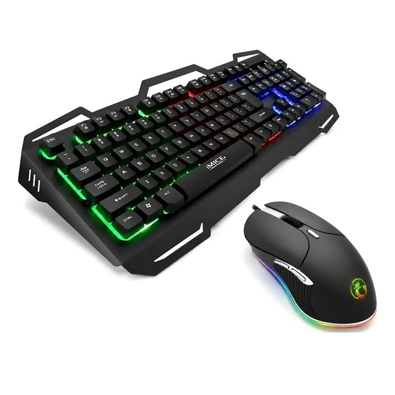 KIT TECLADO Y MOUSE GAMER IMICE AK-400 Y X6 RETROILUMINADO CON 3200 DPI - 2