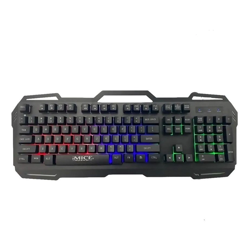 KIT TECLADO Y MOUSE GAMER IMICE AK-400 Y X6 RETROILUMINADO CON 3200 DPI - 4