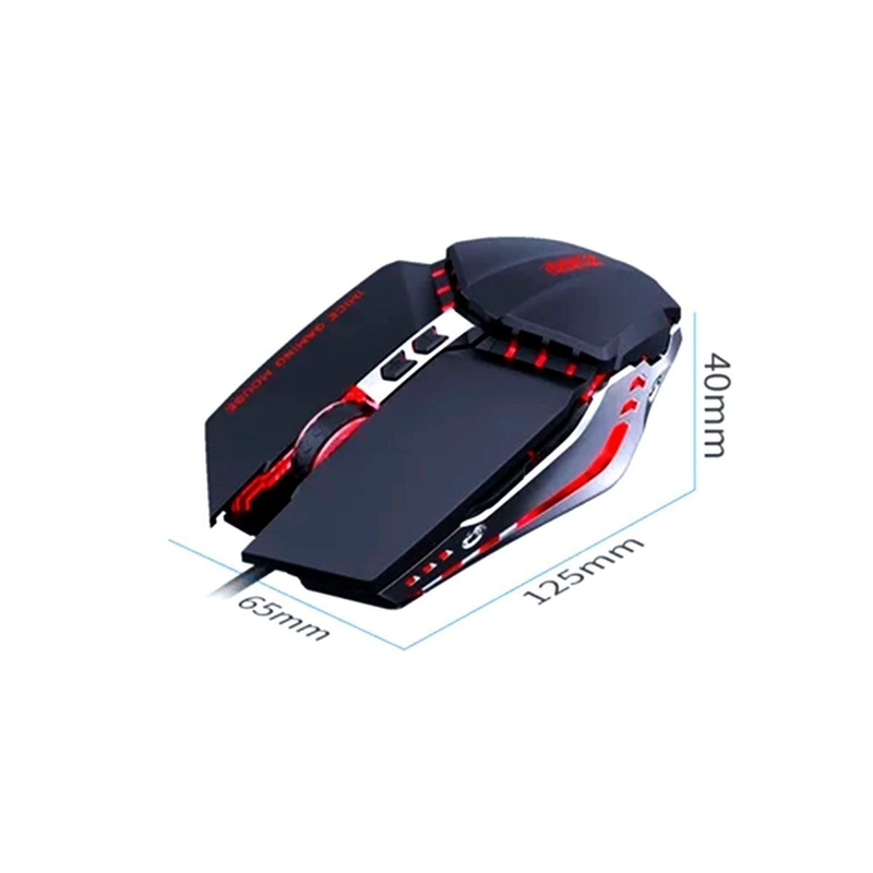 MOUSE GAMER RGB IMICE T80 3200 DPI ILUMINADO MAUS GAMER NEGRO - 5