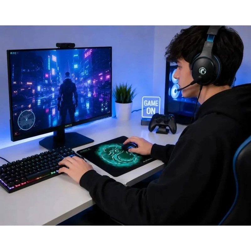 PACK MOUSE OPTICO GAMER IMICE A9 + MOUSEPAD - 6