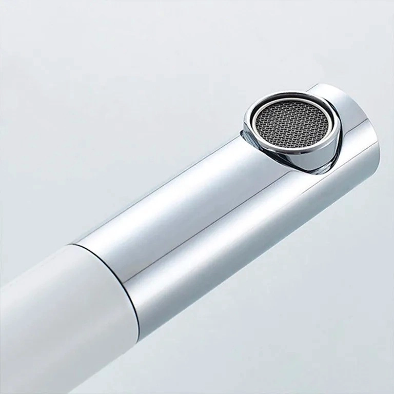 LLAVE GRIFERIA LAVAMANOS CON CUELLO EXTENSIBLE BLANCO TAP23 - 5