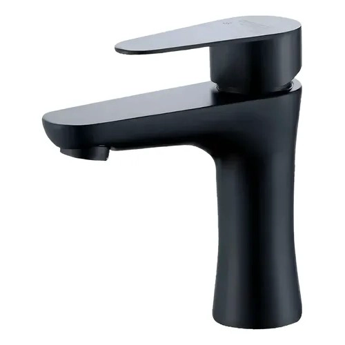 LLAVE GRIFERIA LAVAMANOS MONOMANDO PARA BAÑO NEGRO MATE FRIO CALOR TAP05 - 1