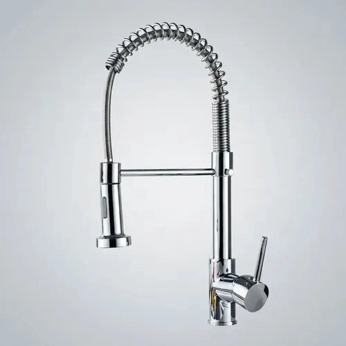 LLAVE GRIFERIA LAVAPLATOS CUELLO CISNE FLEXIBLE CON ROCIADOR PLATEADO TAP03 - 2