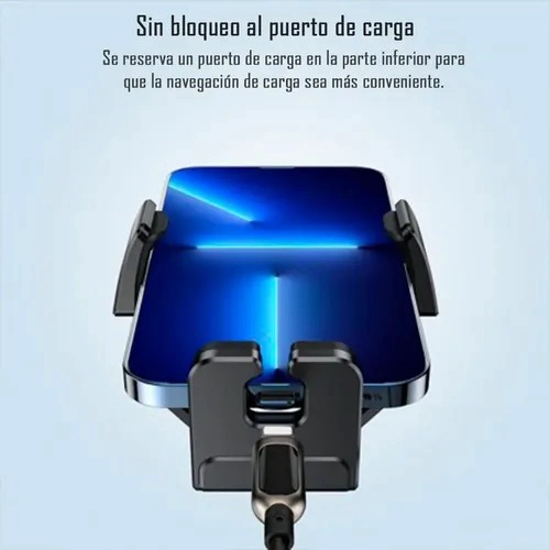 SOPORTE CELULAR PARA AUTO REJILLA DE VENTILACION YESIDO C166 NEGRO - 7