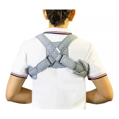 CORRECTOR DE POSTURA PARA ESPALDA UNISEX GRIS TALLA M - 1