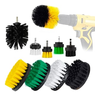 SET 10 CEPILLOS DE LIMPIEZA PARA TALADRO AUTO HOGAR TAPIZ - 1