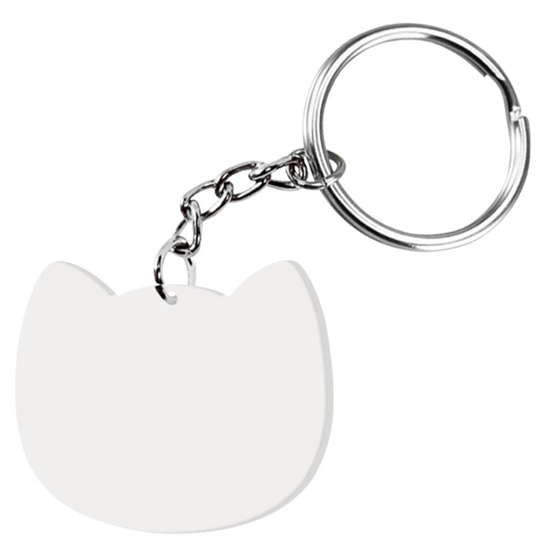 PACK 50 LLAVEROS ACRILICOS GATO SUBLIMACIÓN CON ARGOLLA - 1