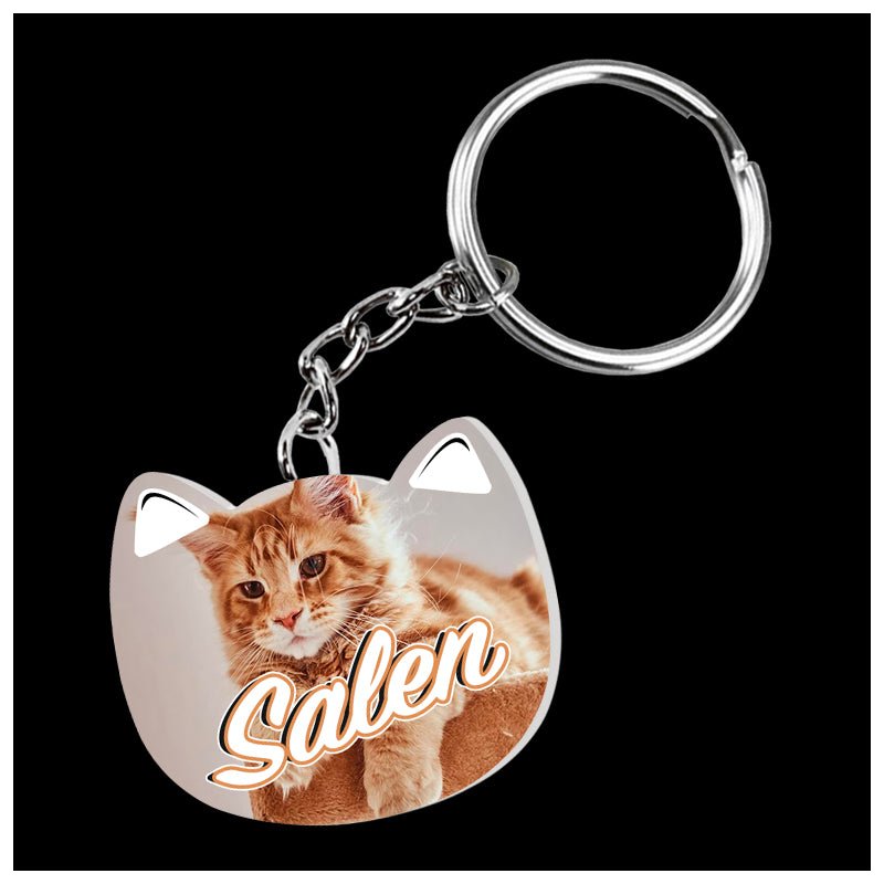 PACK 50 LLAVEROS ACRILICOS GATO SUBLIMACIÓN CON ARGOLLA - 3