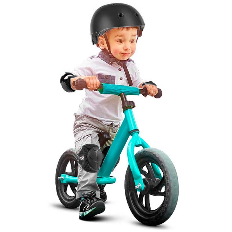 SET DE PROTECCIÓN NIÑO CASCO RODILLERA CODERA MUÑEQUERA NEGRO - 3