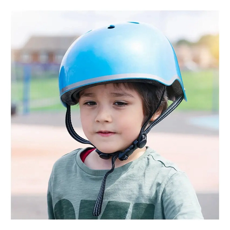 SET DE PROTECCION NIÑO AZUL CASCO RODILLERA CODERA MUÑEQUERA - 2