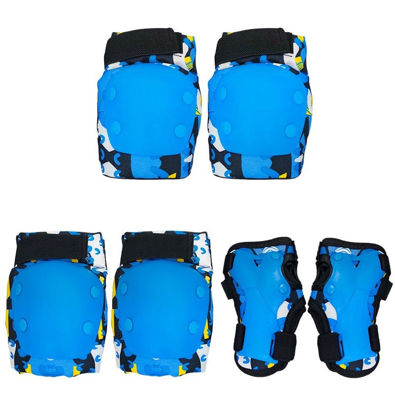 SET DE PROTECCIÓN AZUL NIÑOS CODERA RODILLERA MUÑEQUERA - 1