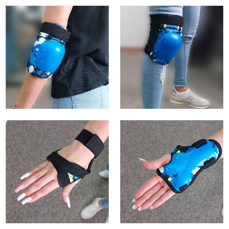 SET DE PROTECCIÓN AZUL NIÑOS CODERA RODILLERA MUÑEQUERA - 5