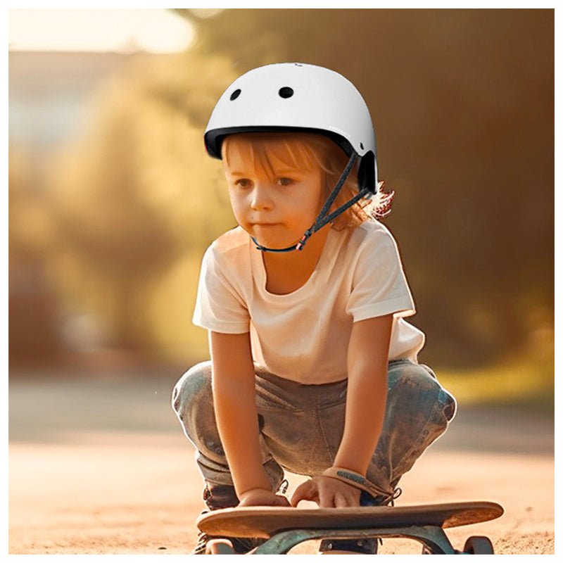 SET DE PROTECCIÓN NIÑA BLANCO CASCO RODILLERA CODERA MUÑEQUERA - 3