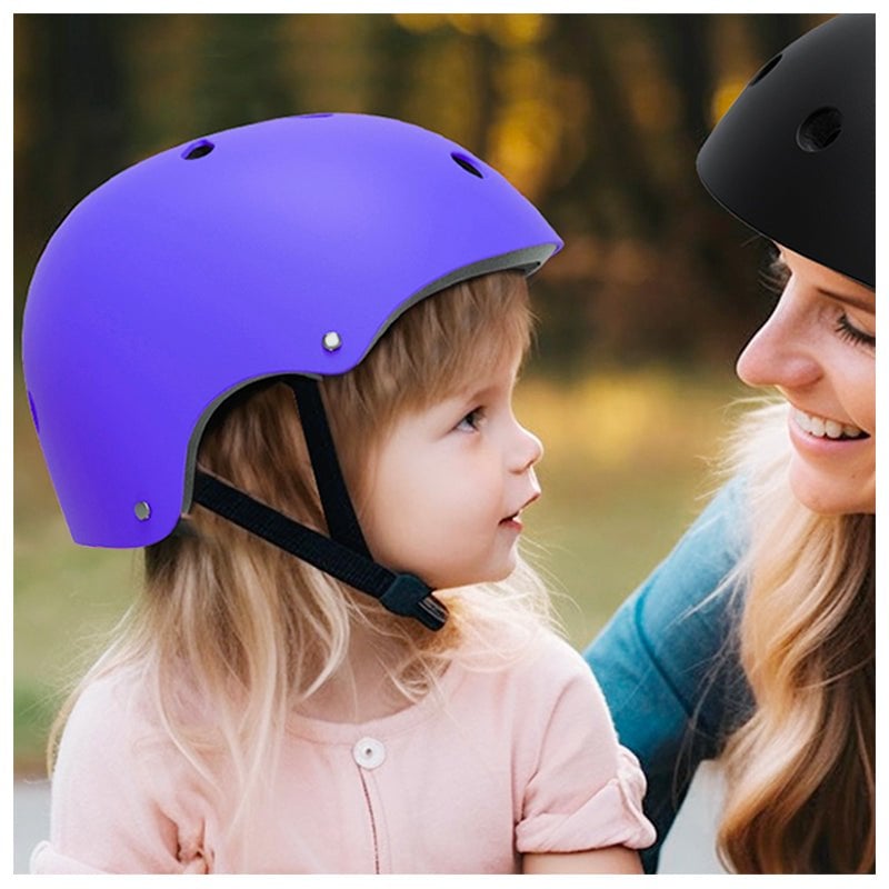 SET DE PROTECCIÓN NIÑA MORADO CASCO RODILLERA CODERA MUÑEQUERA - 2