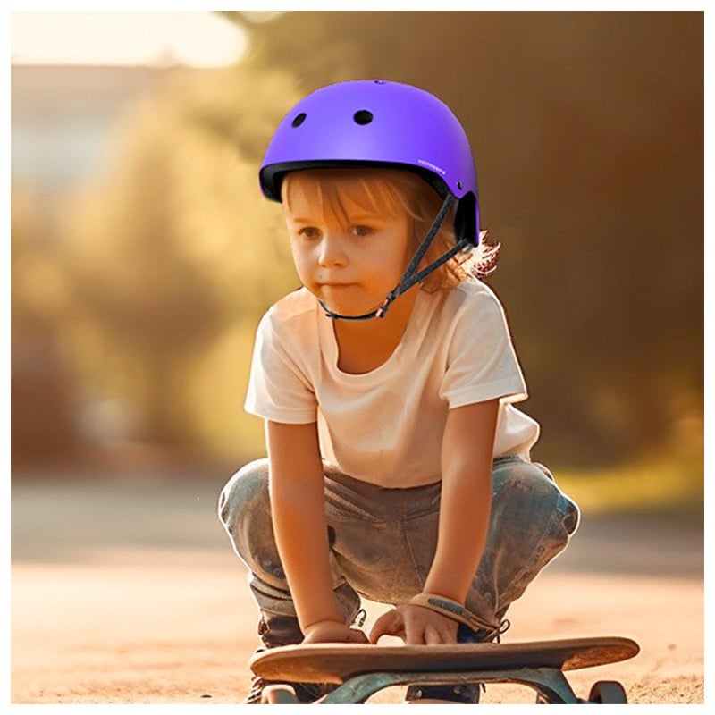 SET DE PROTECCIÓN NIÑA MORADO CASCO RODILLERA CODERA MUÑEQUERA - 3