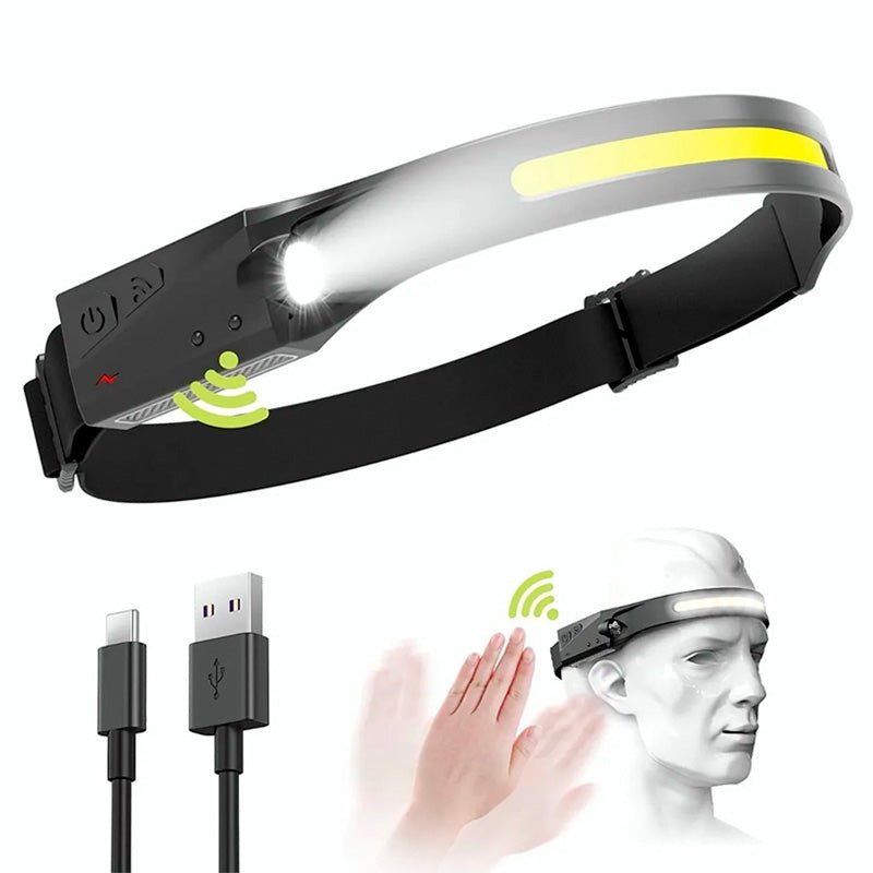 LINTERNA LED FRONTAL DE CINTILLO CABEZA BICICLETA RECARGABLE - 1